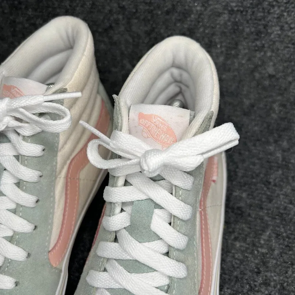 Vans Sk8-Hi Pro Washout Sneakers Men's 8.5 Green Pink Athletic Retro Skate Shoes - Picture 4 of 13